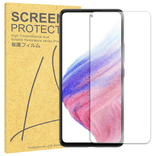 Galaxy A53 フィルム SC-53C SCG15 TPU フィルム 液晶 フィルム 簡単 貼り付け 簡易 サムスン ギャラクシーA53 TPU 保護フィルム 保護シート 保護シール フィルム シート 飛散防止 傷 キズ 汚れ 光沢 抗菌 取付補助ツール付き