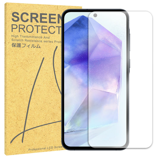 Galaxy A55 フィルム SC-53E SCG27 TPU フィルム 液晶 フィルム 簡単 貼り付け 簡易 サムスン ギャラクシーA55 TPU 保護フィルム 保護シート 保護シール フィルム シート 飛散防止 傷 キズ 汚れ 光沢 抗菌 取付補助ツール付き