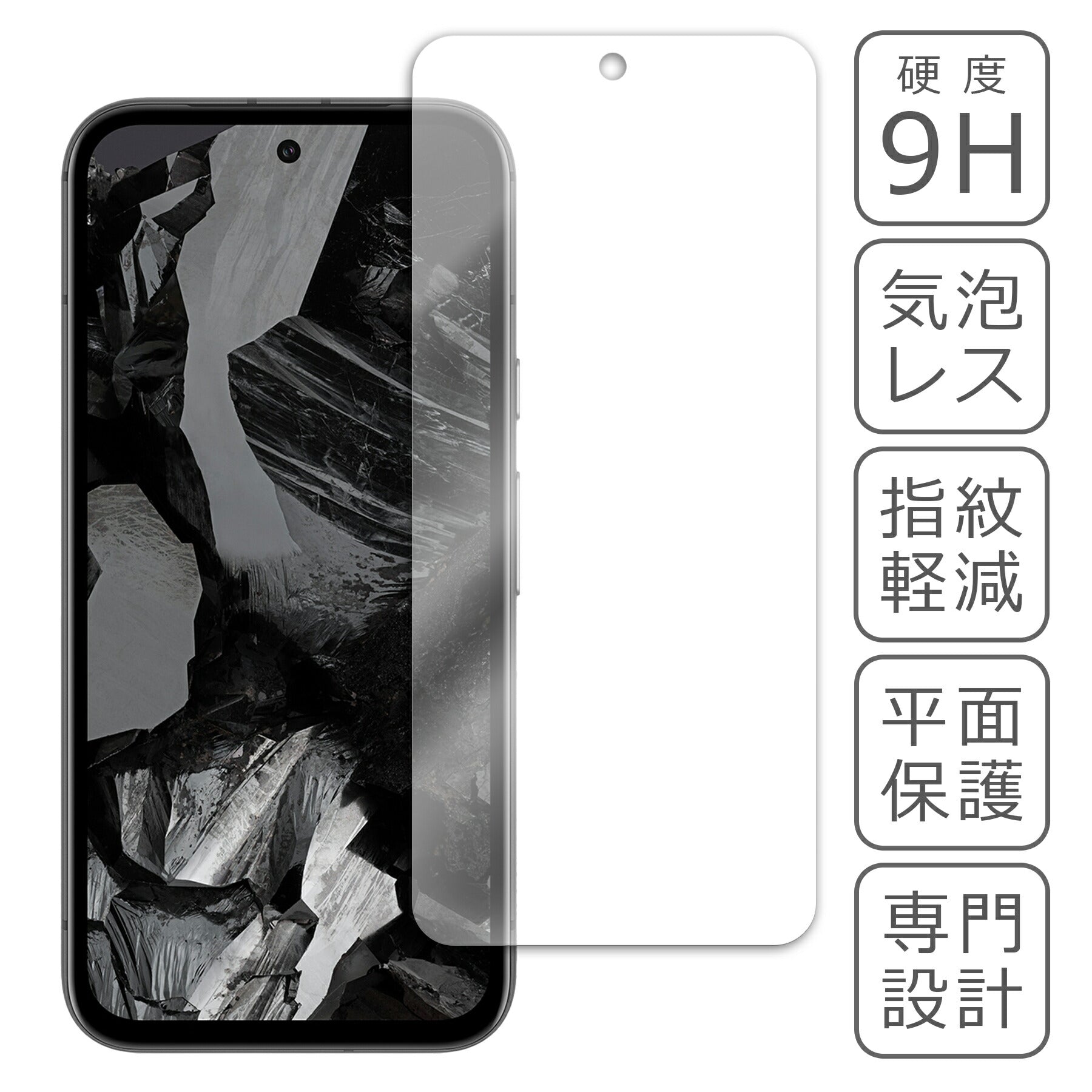 Google Pixel 8a フィルム ガラスフィルム 液晶フィルム グーグル ピクセル ガラス 保護フィルム 保護シート 保護ガラス 保護シール フィルム シート 強化ガラス 強化ガラスフィルム 硬度9H 飛散防止 ガラスケース
