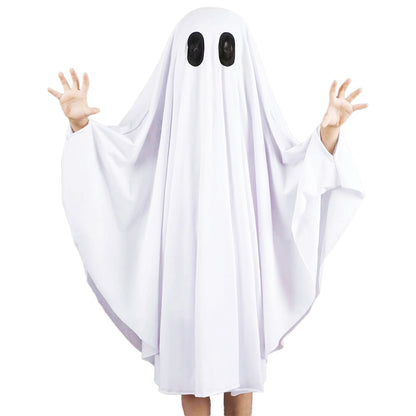 おばけ マント ポンチョ 子供 キッズ コスプレ ハロウィン 仮装 衣装 変装 男の子 女の子 コスチューム 幽霊 ゴースト 可愛い 怖い ハロウィーン パーティー 学園祭 お遊戯会
