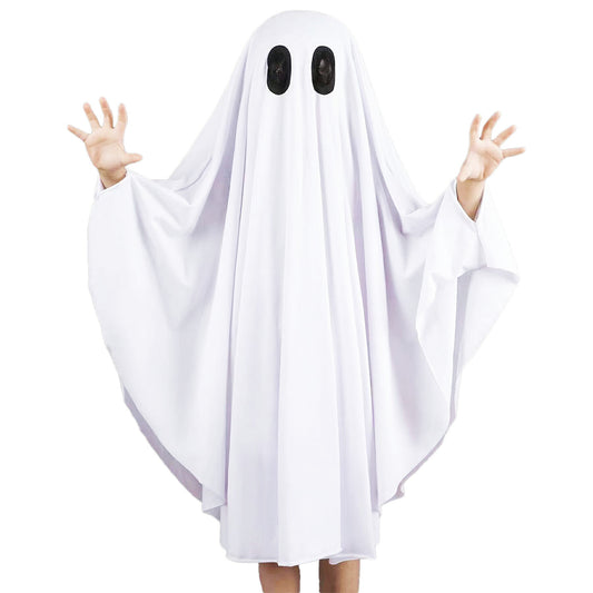 おばけ マント ポンチョ 子供 キッズ コスプレ ハロウィン 仮装 衣装 変装 男の子 女の子 コスチューム 幽霊 ゴースト 可愛い 怖い ハロウィーン パーティー 学園祭 お遊戯会