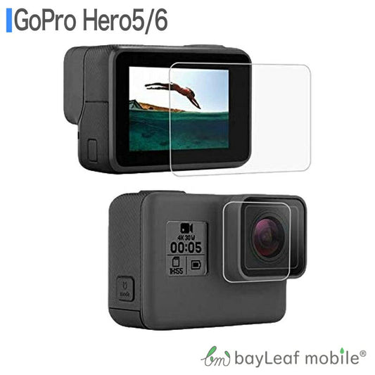 GoPro Hero5 Hero6 ゴープロ ヒーロー6 2枚セット フィルム ガラスフィルム 液晶保護フィルム クリア シート 硬度9H 飛散防止 簡単 貼り付け