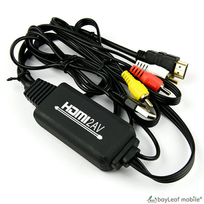 HDMI RCA 変換 コンバーター ケーブル 1080P AV USB給電 変換 アダプタ コネクタ