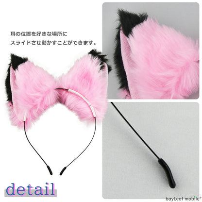 猫耳 ねこみみ コスプレ カチューシャ 全12色 けもみみ けもの ヘアバンド アクセサリー レディース 女性用 可愛い ふわふわ コスチューム ハロウィン パーティ 文化祭 学園祭 衣装 仮装
