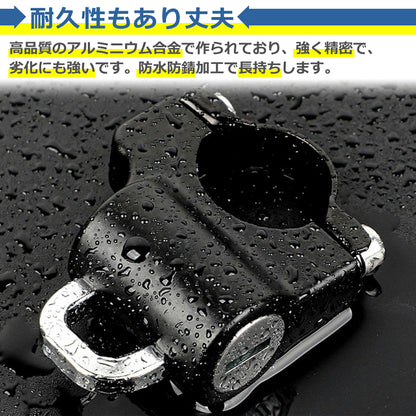 ヘルメット ロック ホルダー 盗難防止 バイク スクーター 原付 自転車 ロードバイク ハンドルバー キーロック セキュリティ 21mm-24mm 防犯 鍵 汎用