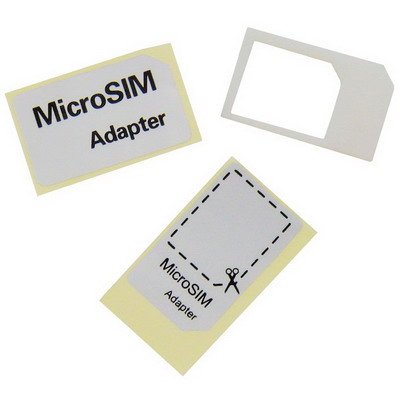 便利！【microSIM→SIMカード変換アダプタ】 iphone ipad スマートフォン シム ポイント 消費 メール便可 同梱可