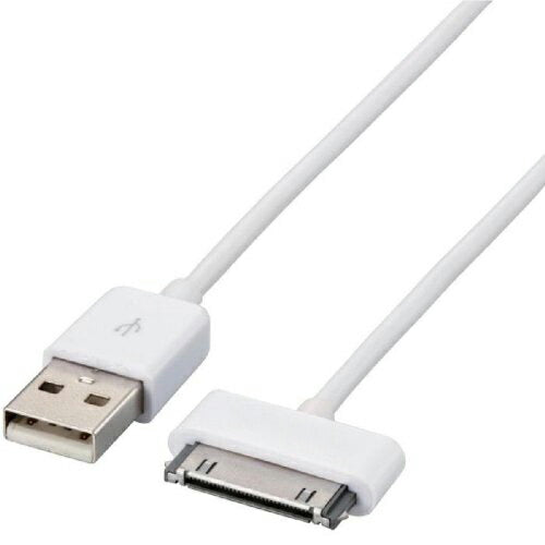 4S iPhone4 iPhone4s iPhone iPod iPad ケーブル 30ピン Dock ドック コネクタ ドックコネクタ 充電 データ通信 100cm 1m Dock 充電 同期 充電同期対応 通信 全長１ｍ 30ピンコネクタ Dock Connector to USB cable USBケーブル 高品質 iPhone3GS nano touch