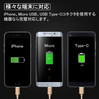 iPhone Micro USB Type-C 3in1 充電ケーブル 1.2m コネクタ アイフォン iPhone SE3(第3世代) iphone SE2 XS MAX XR 8 7 6 Plus スマホ Andorind アンドロイド 同時充電 便利