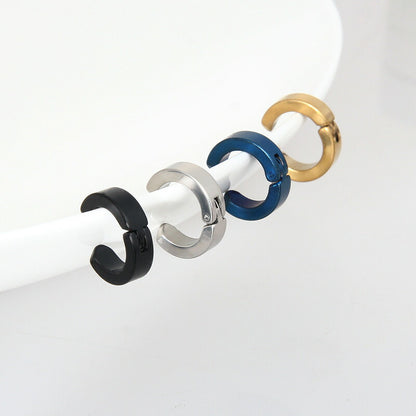 ダミー イヤーカフ  イヤリング ステンレス おしゃれ 可愛い アクセサリー  耳に穴を空けないピアス  4色×ペアの8個セット