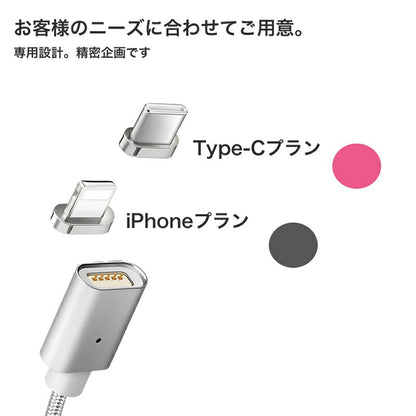 最新 マグネット 充電ケーブル iPhone Android Type-C 対応 3in1磁気吸収データライン ケーブル データ通信転送 強化ナイロンメッシュ編み ミニUSB端子 2.1A 1m