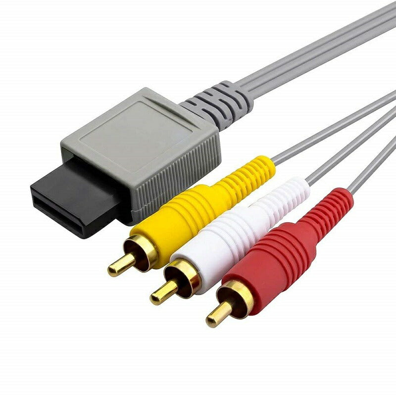 ニンテンドーWii ニンテンドーWiiU 任天堂wii AVケーブル 3色  ケーブル RCA出力 高耐久 断線防止  出力 1.8m