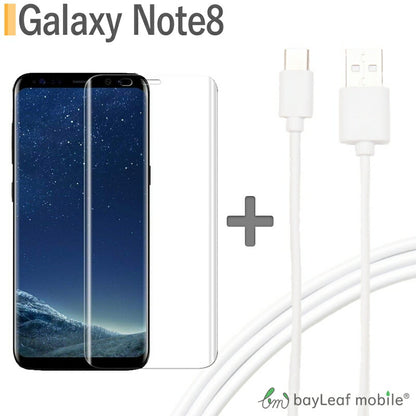 タイプC USB Type-C ケーブル 3m 充電ケーブル USB2.0 Type-c対応 Galaxy note8 強化ガラス 全面保護フィルム 3D 9H硬度 耐指紋性 油性コーティング 気泡防止