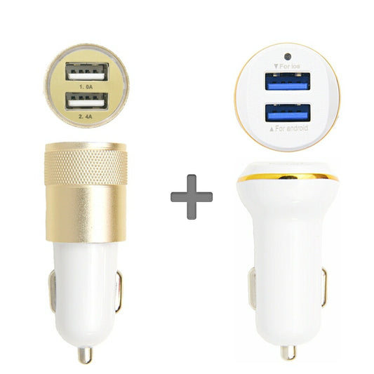 USB充電器 急速充電 ACアダプター 充電速度2倍 iPhone 車充電器 シガーソケット カーチャージャー 2台 同時 複数 Android スマホ