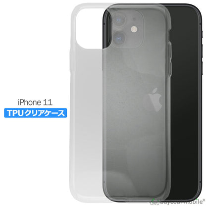 iPhone 11 ケース iPhone11 クリアケース カバー コンパクト スリム  スマホ 衝撃吸収 透明 クリア シリコン ソフトケース TPU 耐衝撃 保護