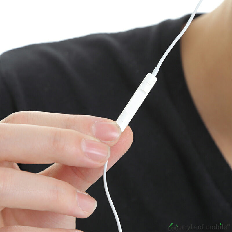 iPhone iPad用 イヤホン イヤフォン ジャック 有線 3.5mm マイク付き 通話可能 音量調節可能 インナーイヤー シンプル リモコン かわいい スマホ スマートフォン アイフォン ホワイト iPhone7以下対応