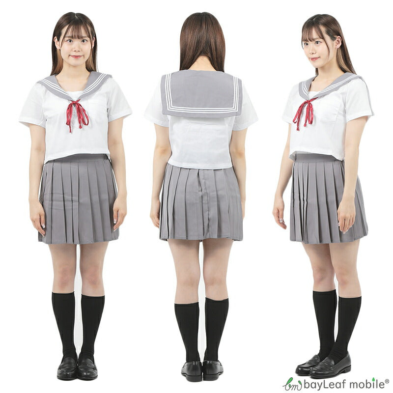 制服 セーラー服 コスプレ コスチューム ロープタイ 紐タイ 半袖 夏服 衣装 仮装 変装 可愛い セクシー ミニ 女性 レディース 大人 JK 女子高生 文化祭 学園祭 パーティー ハロウィン