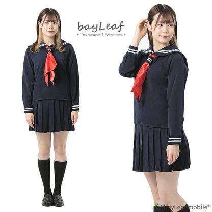 制服 セーラー服 コスプレ コスチューム スカーフ 長袖 冬服 衣装 仮装 変装 可愛い セクシー ミニ 女性 レディース 大人 JK 女子高生 文化祭 学園祭 パーティー ハロウィン