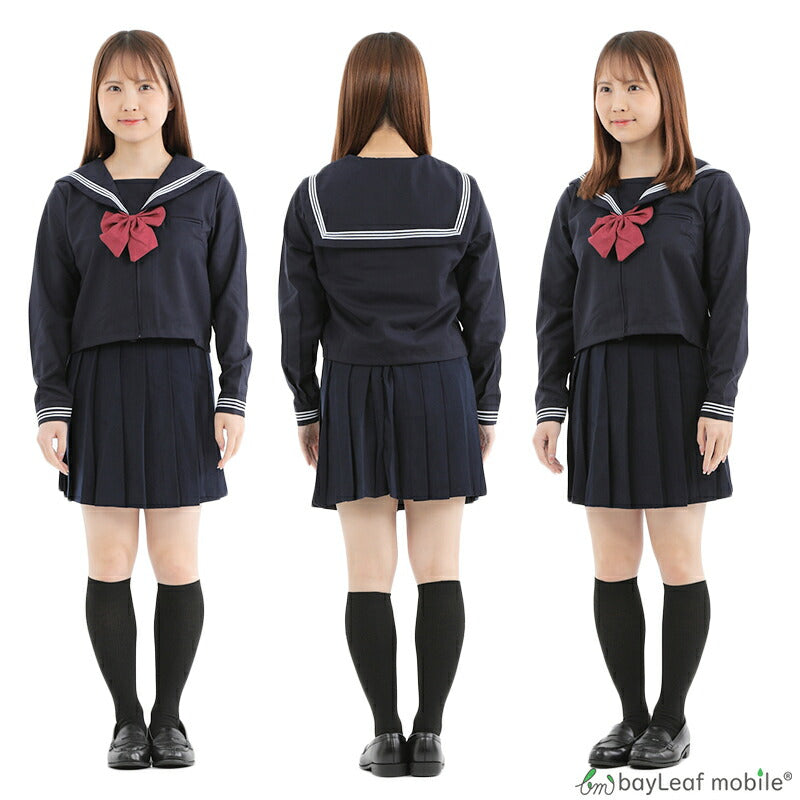 制服 セーラー服 コスプレ コスチューム リボン 長袖 冬服 衣装 仮装 変装 可愛い セクシー ミニ 女性 レディース 大人 JK 女子高生 文化祭 学園祭 パーティー ハロウィン