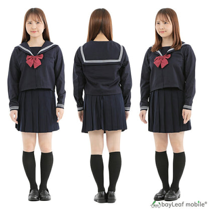 制服 セーラー服 コスプレ コスチューム リボン 長袖 冬服 衣装 仮装 変装 可愛い セクシー ミニ 女性 レディース 大人 JK 女子高生 文化祭 学園祭 パーティー ハロウィン