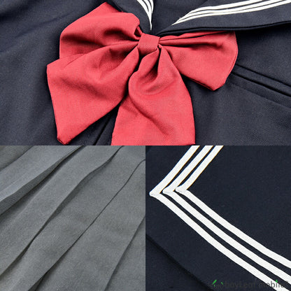 制服 セーラー服 コスプレ コスチューム リボン 長袖 冬服 衣装 仮装 変装 可愛い セクシー ミニ 女性 レディース 大人 JK 女子高生 文化祭 学園祭 パーティー ハロウィン