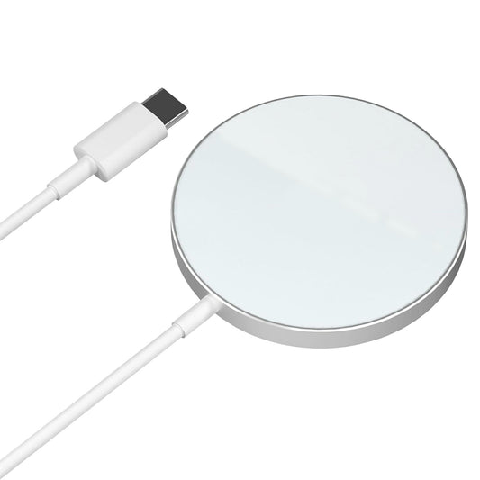 ワイヤレス 充電器 MagSafe 15W 1.0m マグネット式 iPhone android スマホ チャージャー マグセーフ 強力 磁気 吸着 TypeC タイプC 急速 充電 軽量 薄型 コンパクト 多機種対応 置くだけ