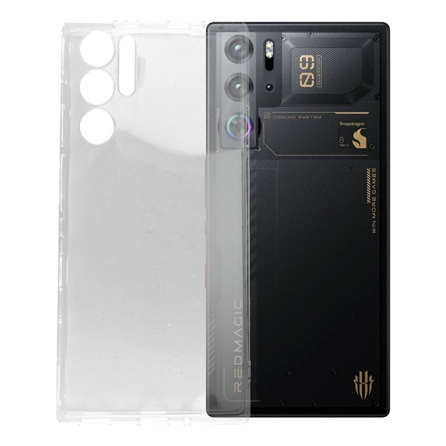 Nubia Red Magic 9 Pro ケース クリア TPU ソフト カバー ヌビア SIMフリー シンプル ケース スマホ 衝撃吸収 透明 クリア シリコン 耐衝撃 保護