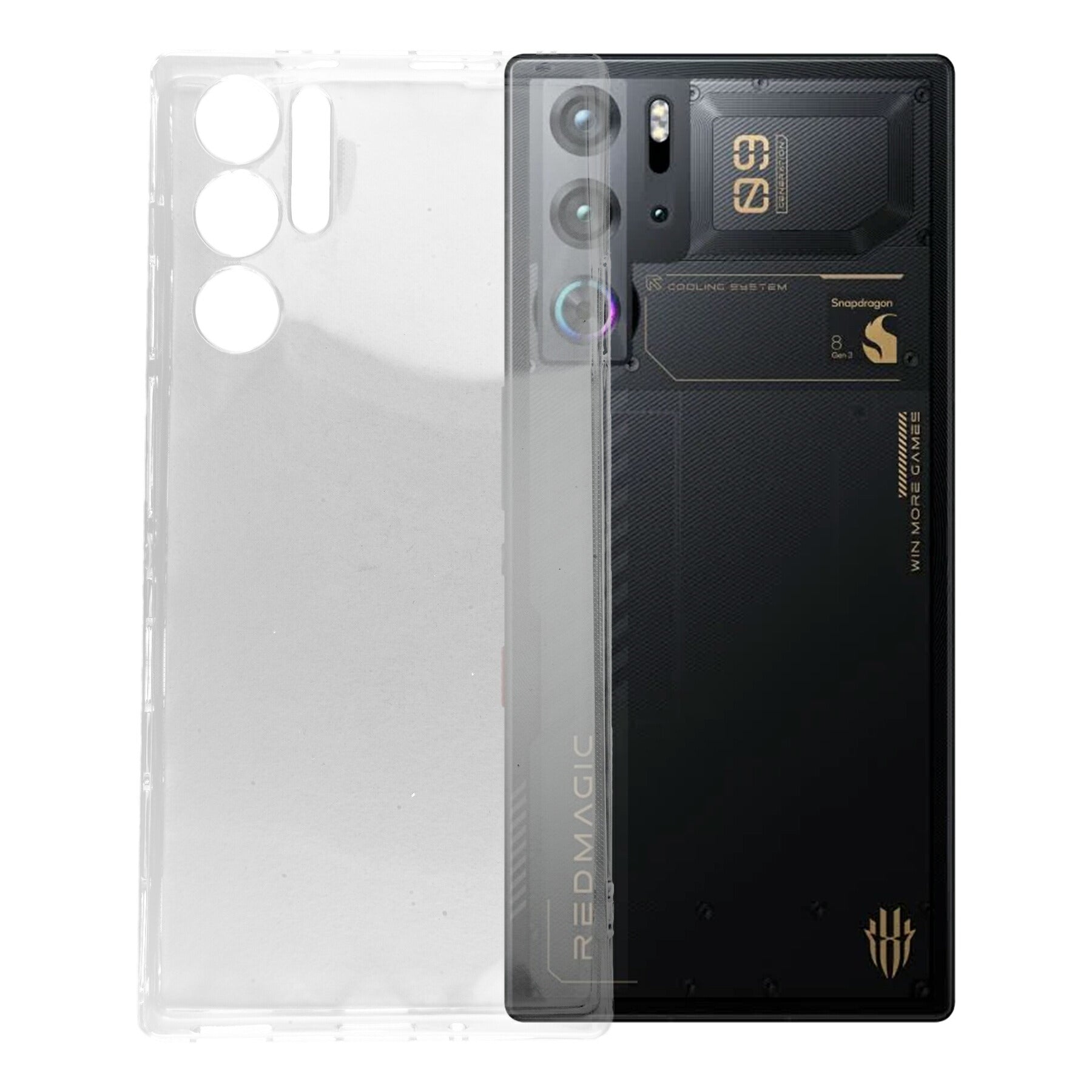 Nubia Red Magic 9 Pro ケース クリア TPU ソフト カバー ヌビア SIMフリー シンプル ケース スマホ 衝撃吸収 透明 クリア シリコン 耐衝撃 保護