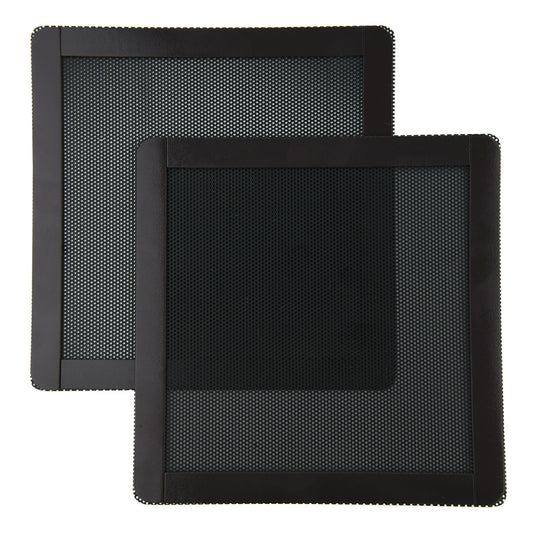 防塵 フィルタ 2枚入り パソコン 自作 PC ケース ゲーミングPC ファン マグネット 埃 掃除 PVC プラスチック素材 アクセサリ