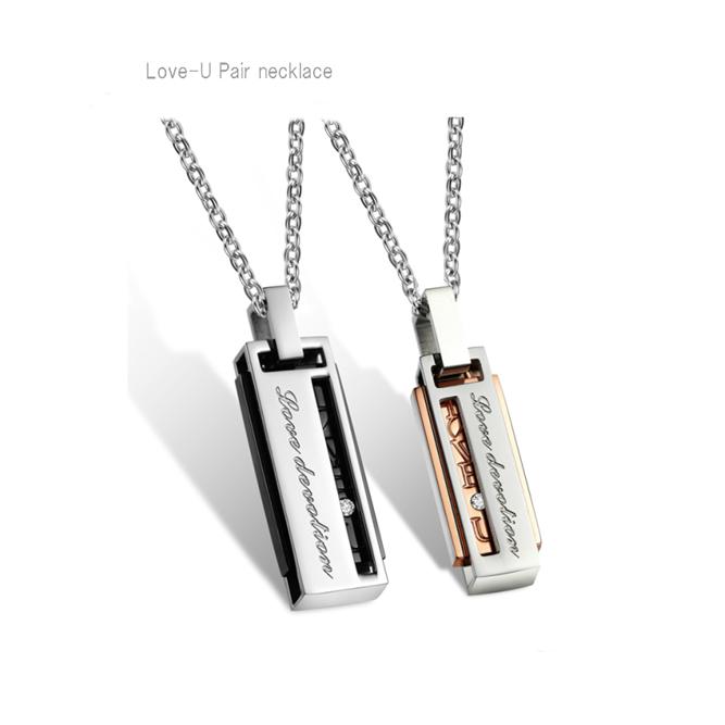 ネックレス プレート ペンダント ピンクゴールド ローズゴールド ブラック メンズ レディース ユニセックス ステンレス 合金