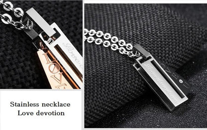 ネックレス プレート ペンダント ピンクゴールド ローズゴールド ブラック メンズ レディース ユニセックス ステンレス 合金