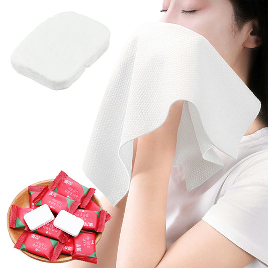 使い捨て 圧縮 フェイスタオル 20個セット 24×30cm 防災 災害 対策 グッズ コンパクト 水につけるだけ 旅行 出張 帰省 スポーツ アウトドア 海水浴 プール