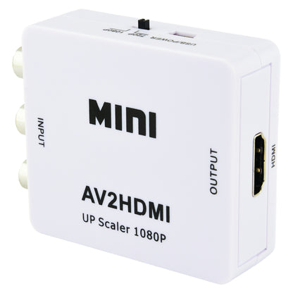 RCA to HDMI 変換 アダプタ コンポジット コネクタ AV ケーブル 変換機 コンバーター 3色 ピン 赤 黄 白 アナログ テレビ 小型 延長 PS2 ゲーム機 1080/720P切り替え