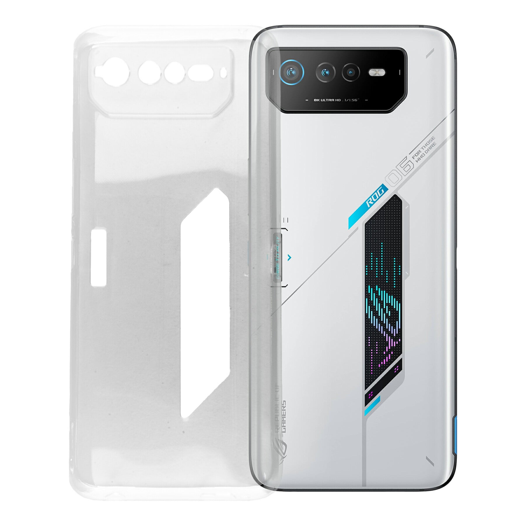 ROG Phone6 ケース クリア TPU ソフト カバー ログフォン6 シンプル ケース スマホ 衝撃吸収 透明 クリア シリコン 耐衝撃 保護