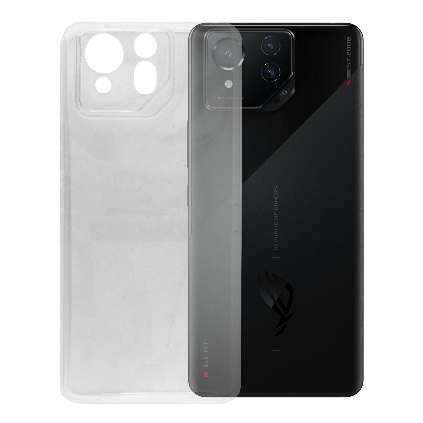 ROG Phone 8 ケース カバー ASUS エイスース シンプル ケース スマホ 衝撃吸収 透明 クリア シリコン ソフト ケース TPU 耐衝撃 保護