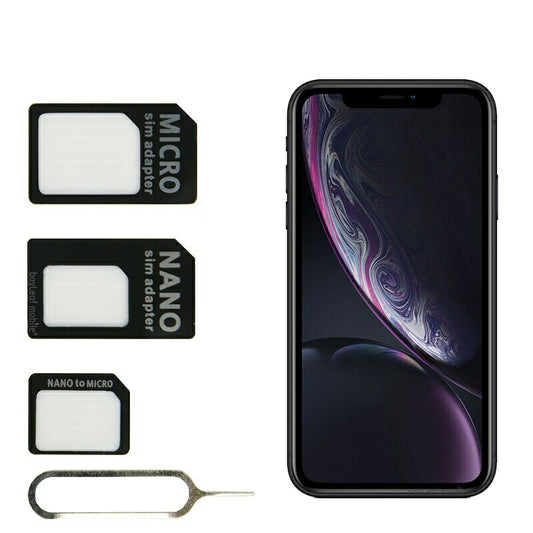 Nano SIM MicroSIM 変換アダプタ 3点セット For iPhone 5 4S 4 ナノシム→SIMカードorMicroSIM MicroSIM→SIMカード  購入制限なし