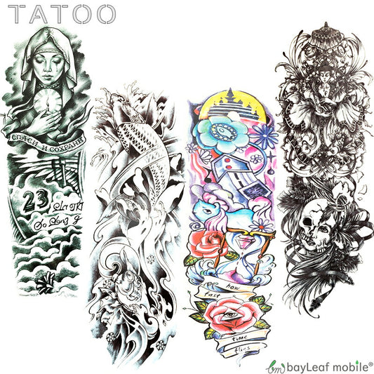 タトゥーシール タトゥー シール 3D 聖母 マリア 鯉 釈迦 仏 神様 防水 ボディシール TATOO 入れ墨 刺青 転写 防水 カラフル