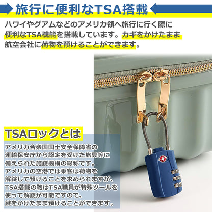 TSA ロック ダイヤル ワイヤー 全4色 3桁 南京錠 スーツケース キャリーケース 荷物 盗難防止 防犯 安全 海外 旅行 空港 検査 スーツケース キャリーケース