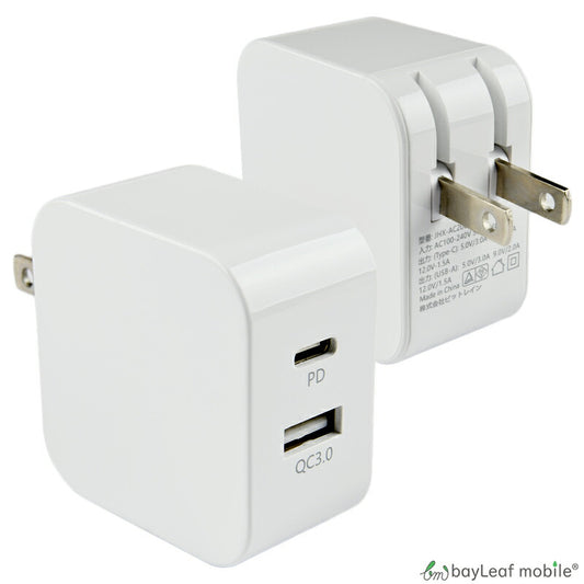 PD 充電器 タイプC 18W 急速充電 Power Delivery QC3.0 USB Type-C AC アダプタ 電源 充電 折りたたみ コンセント iPhone iPad スマホ タブレット Android 各種対応 コンパクト 旅行 PSE認証