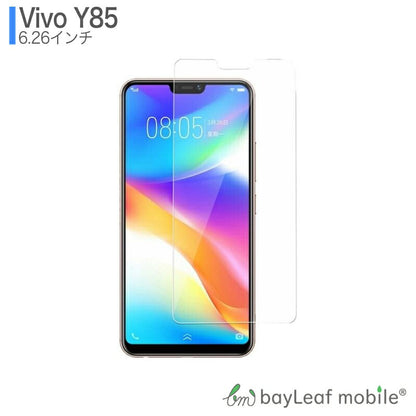 vivo Y85 ヴィヴォ フィルム ガラスフィルム 液晶保護フィルム クリア シート 硬度9H 飛散防止 簡単 貼り付け