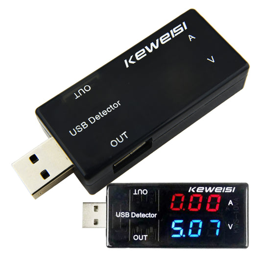 USB テスター 電圧 電流 チェッカー デュアル 充電 モニタ マルチ 簡易 小型 測定 便利
