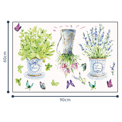 ウォールステッカー 壁紙 シール 花 植木鉢 フラワー グリーン ウォールペーパー シール 模様替え 剥がせる お洒落 可愛い 植物 子供部屋 インテリア
