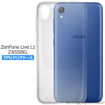 Zenfone Live L1 ZA550KL ケース カバー コンパクト スリム  ゼンフォン クリア 衝撃吸収 透明 シリコン ソフトケース TPU 耐衝撃 保護