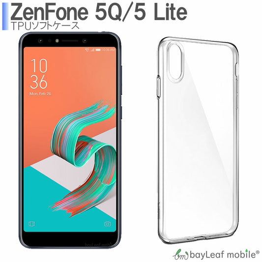Zenfone5Q 5lite ZC600KL ケース カバー コンパクト スリム  ゼンフォン クリア 衝撃吸収 透明 シリコン ソフトケース TPU 耐衝撃 保護