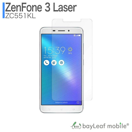 ZenFone 3 Laser ZC551KL フィルム ガラスフィルム 液晶保護フィルム クリア シート 硬度9H 飛散防止 簡単 貼り付け